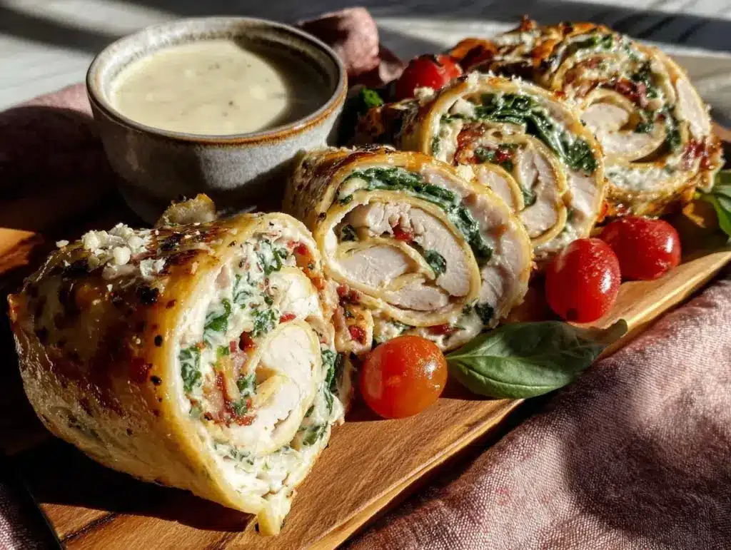 turkey cheese pinwheel roll-ups - featured image