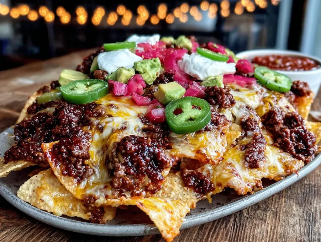 ultimate loaded nacho bar for game day - featured image