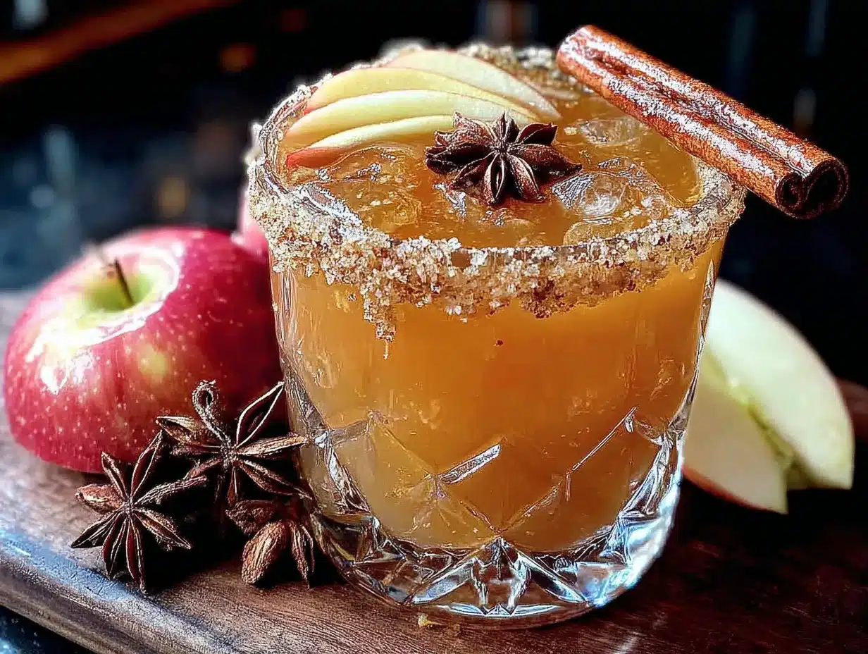 warm apple cider bourbon cocktail preparation steps
