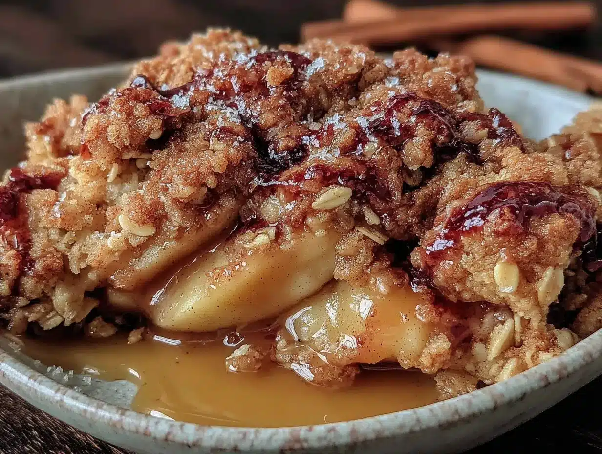 brown butter apple crisp with oat streusel preparation steps