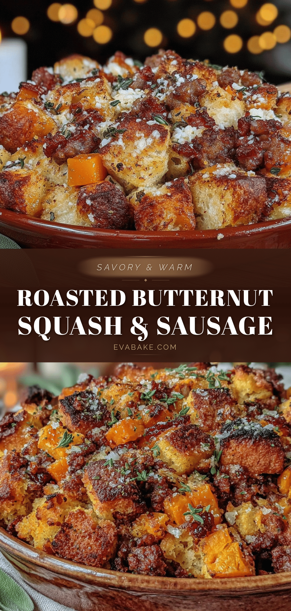 butternut squash and sausage stuffing recipe