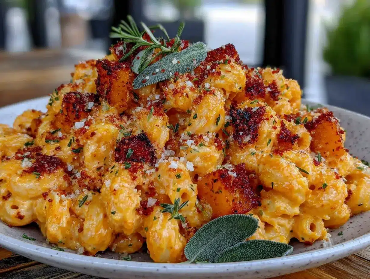 butternut squash mac and cheese preparation steps