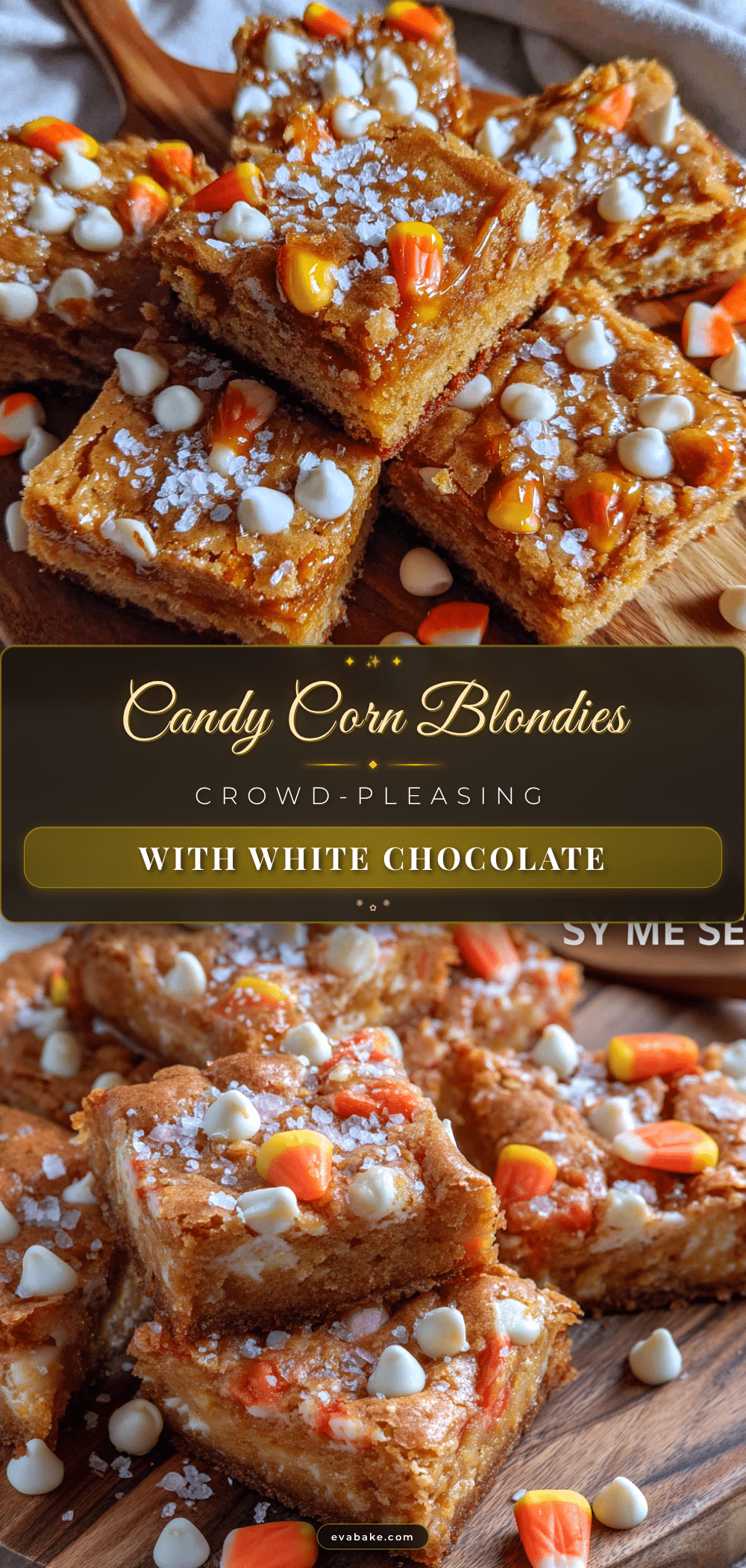 candy corn blondies recipe