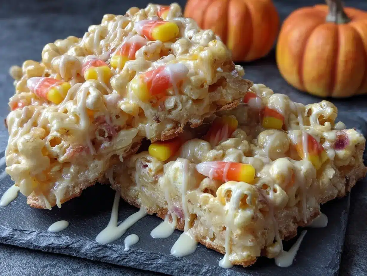candy corn popcorn bark preparation steps