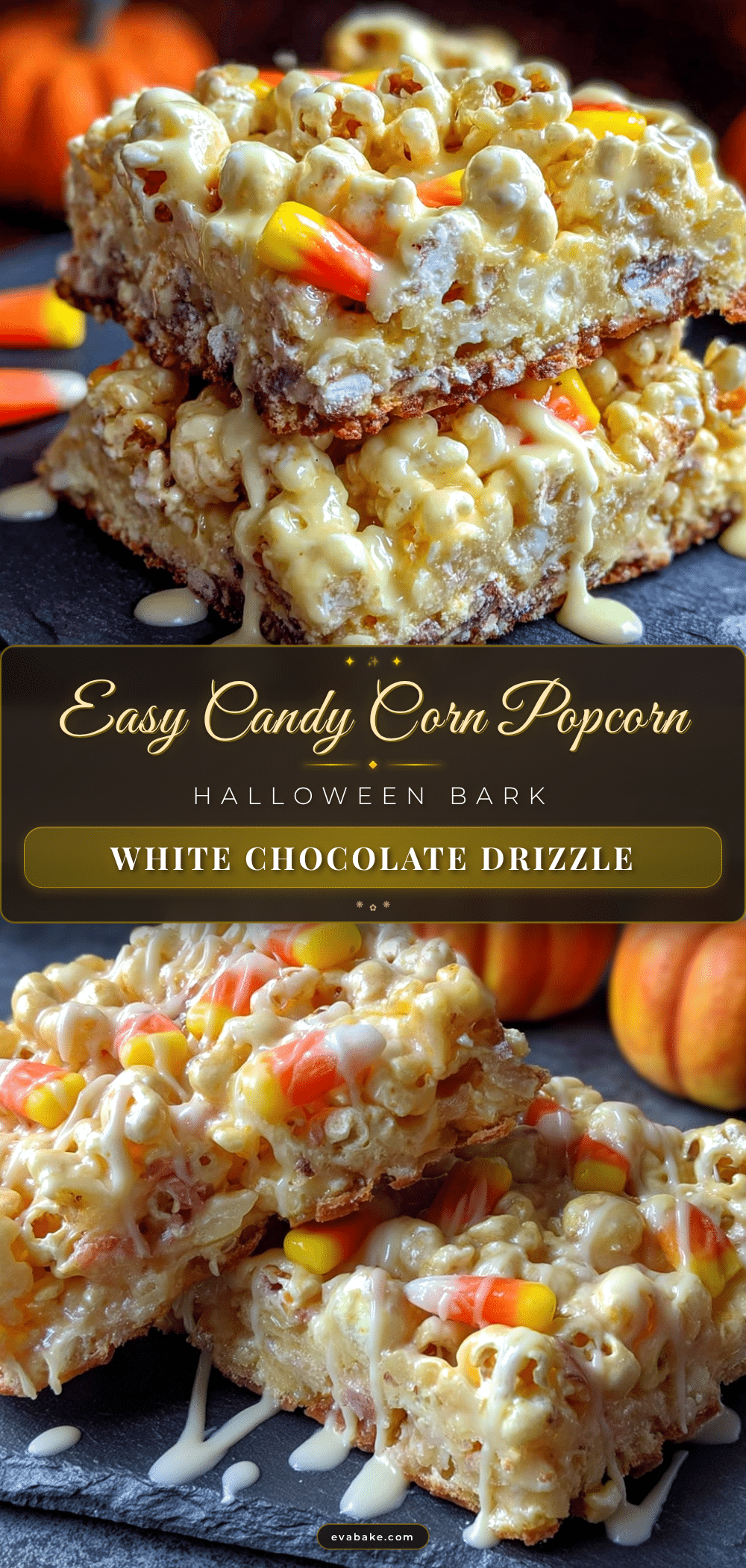 candy corn popcorn bark recipe
