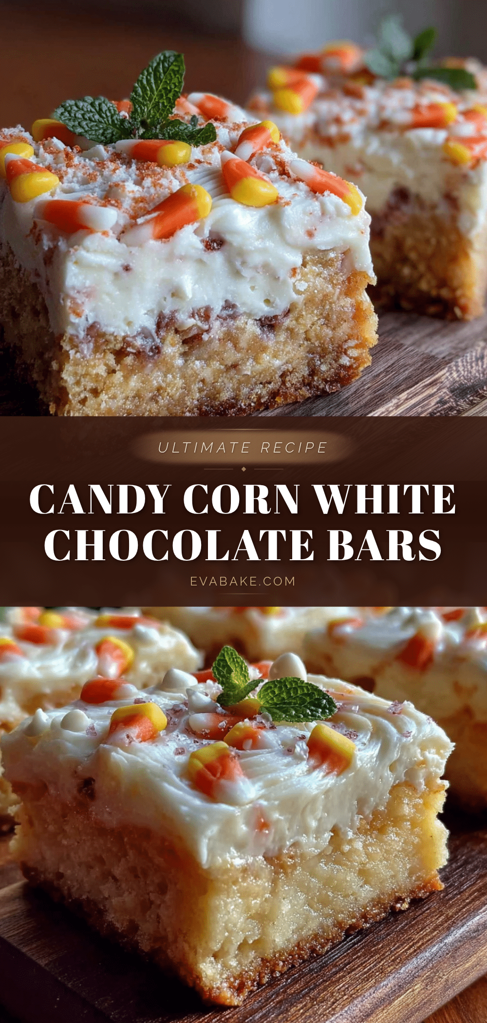 candy corn white chocolate cookie bars recipe