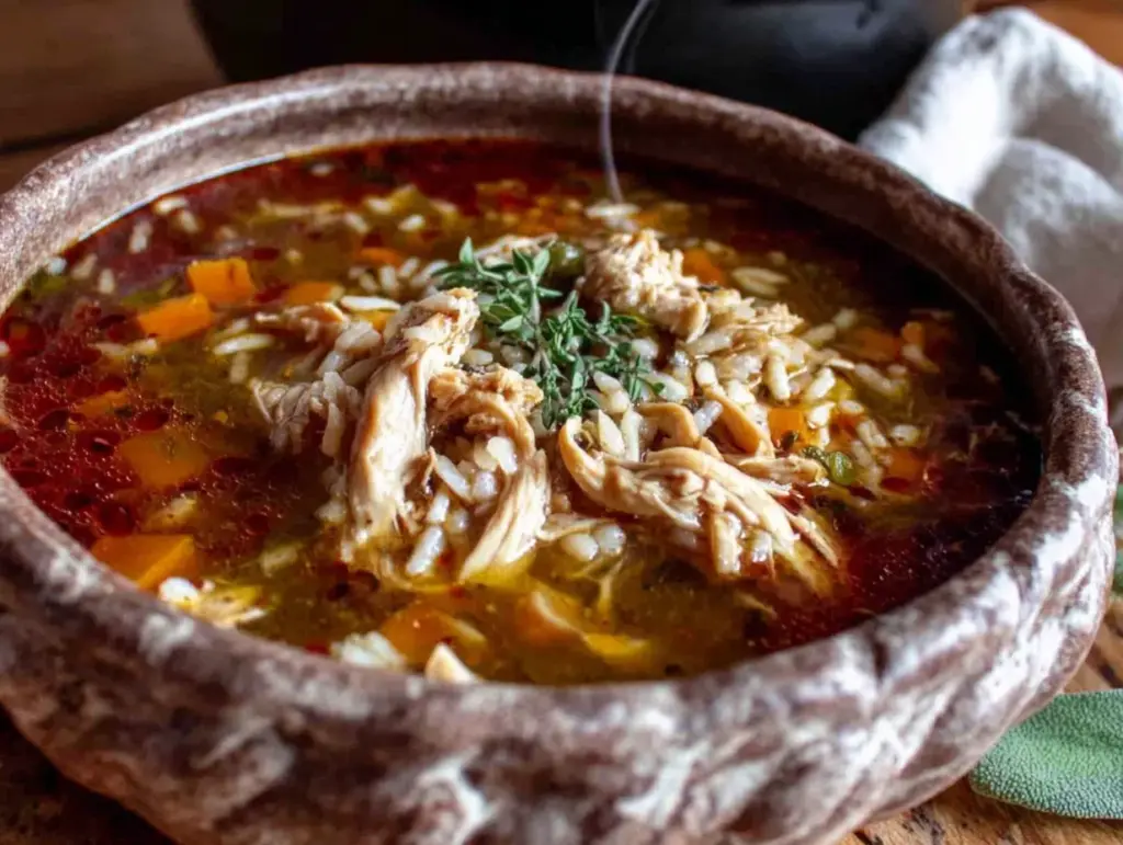 chicken and wild rice soup - featured image