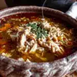 chicken and wild rice soup - featured image