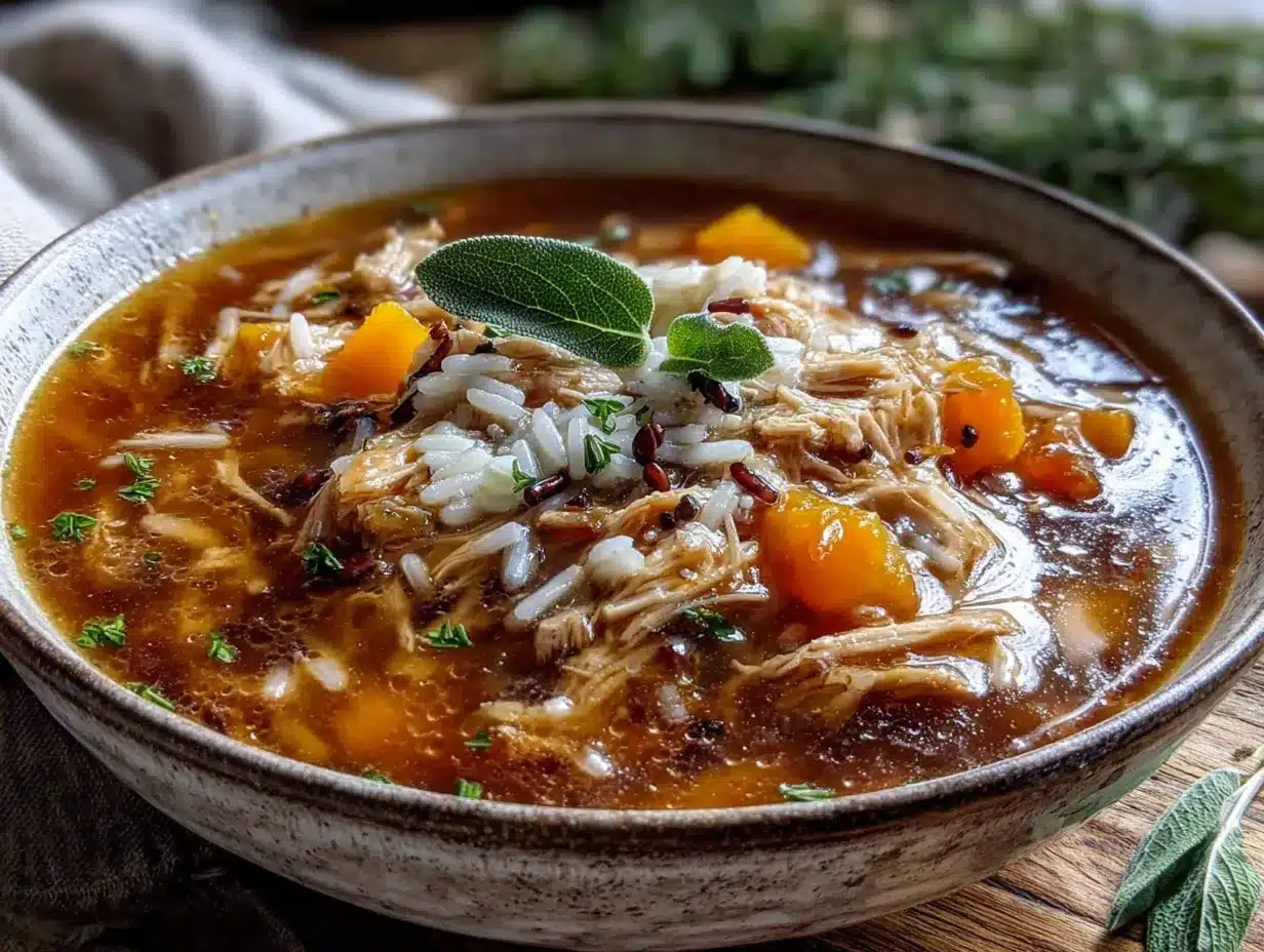 chicken and wild rice soup preparation steps