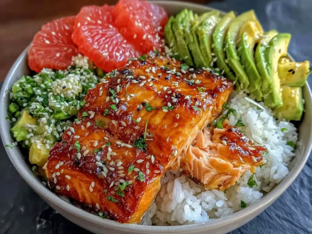 chili-lime salmon bowls - featured image