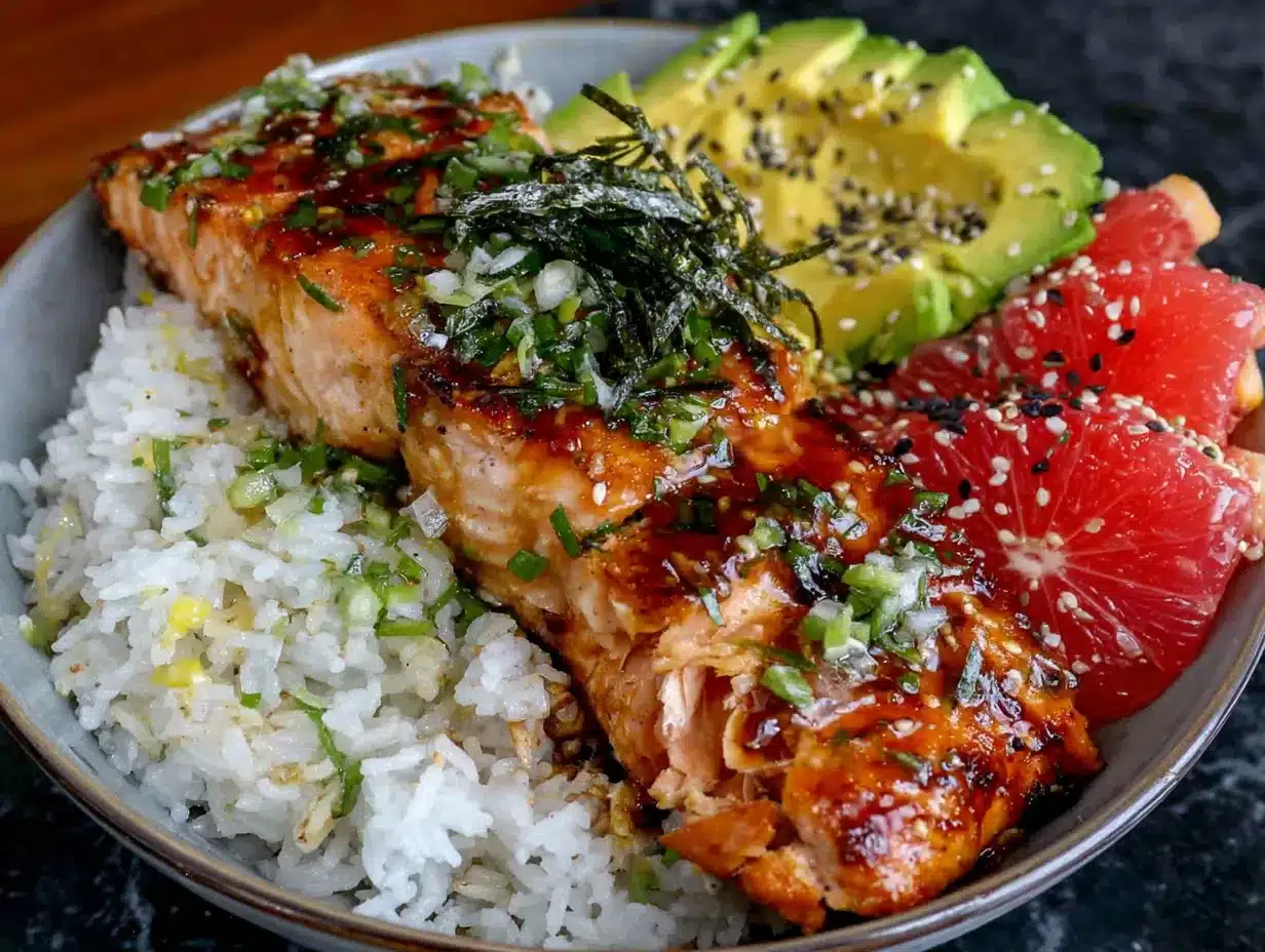 chili-lime salmon bowls preparation steps