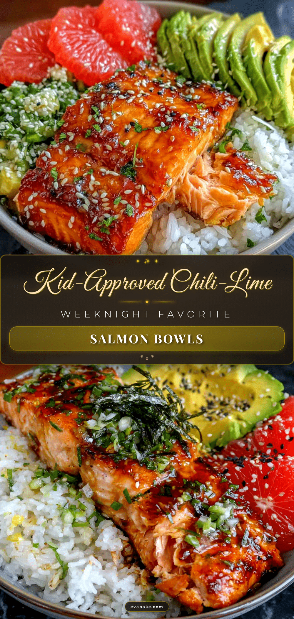 chili-lime salmon bowls recipe