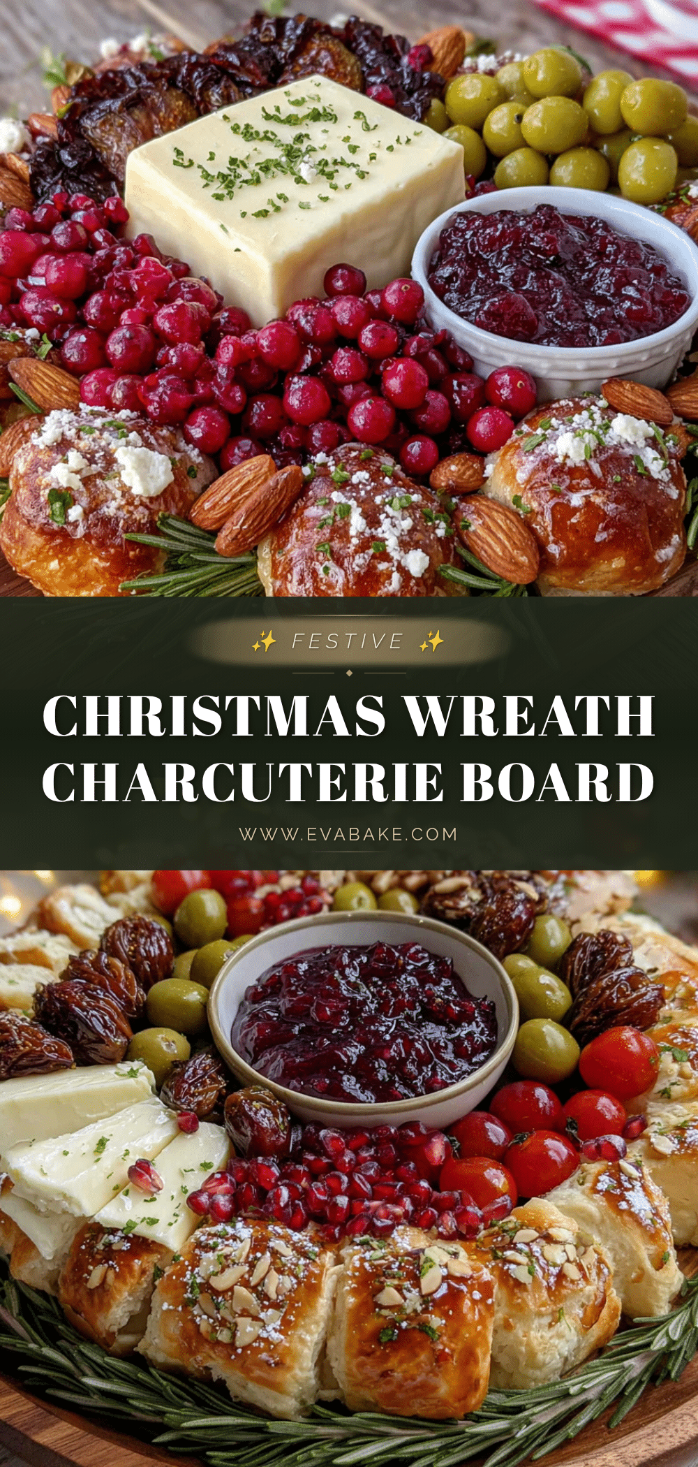 christmas wreath charcuterie board recipe