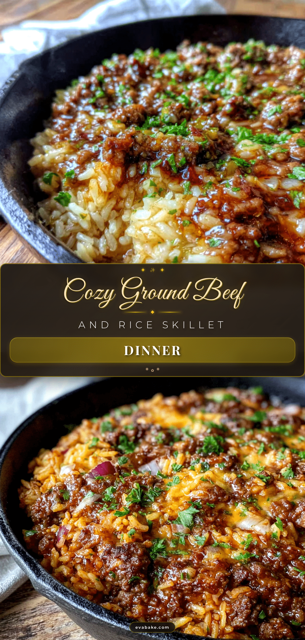 cozy ground beef and rice skillet dinner recipe