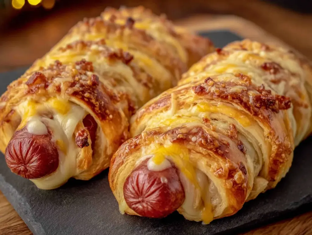 cozy mummy hot dogs with cheesy ribbons - featured image