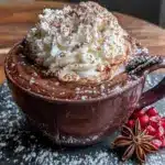 cozy slow cooker spiked hot chocolate - featured image