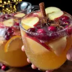 cozy spiked apple cider sangria - featured image