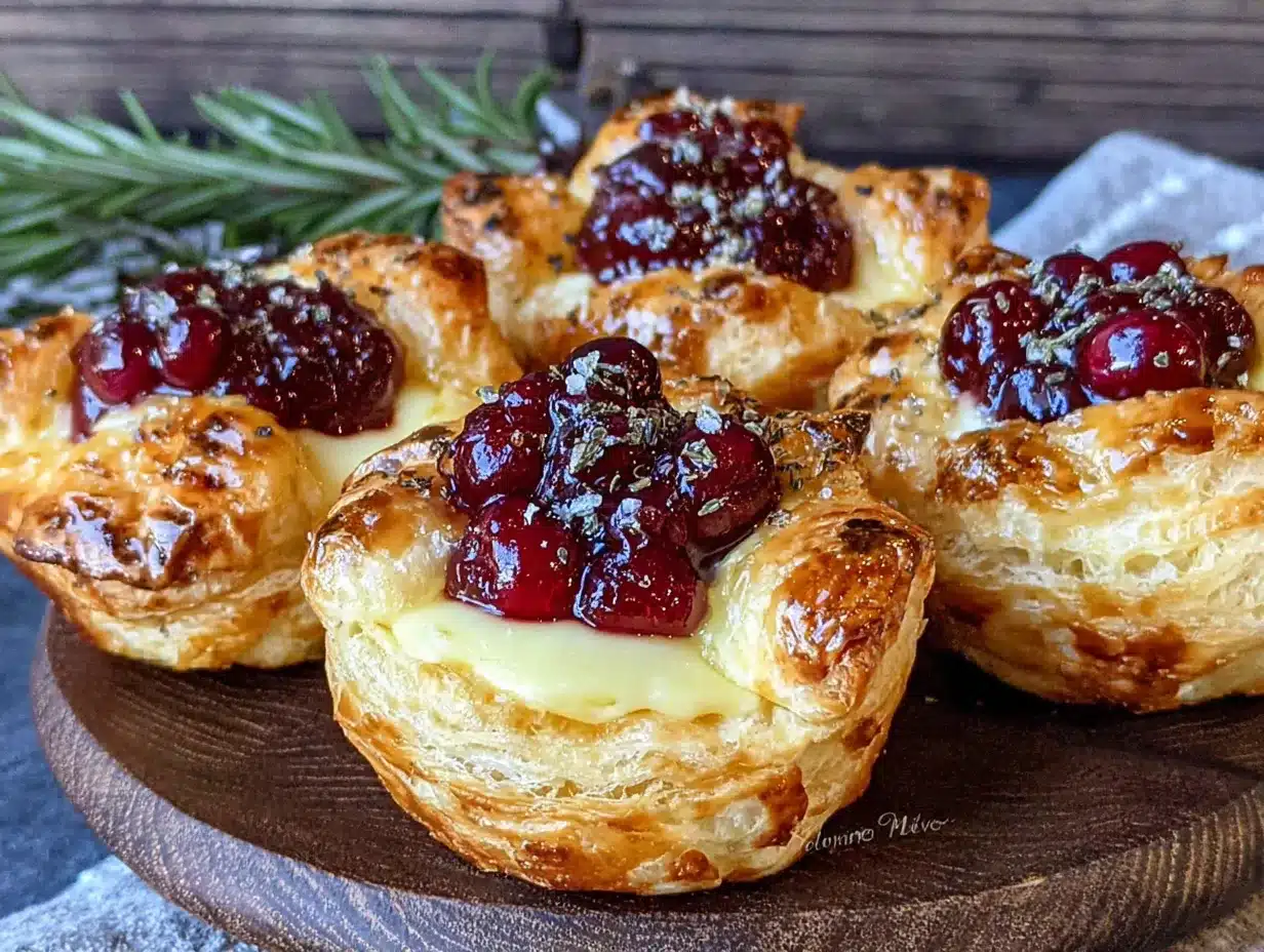 cranberry brie bites preparation steps