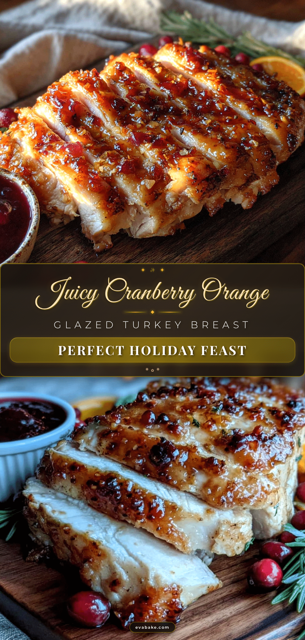 cranberry orange glazed turkey breast recipe
