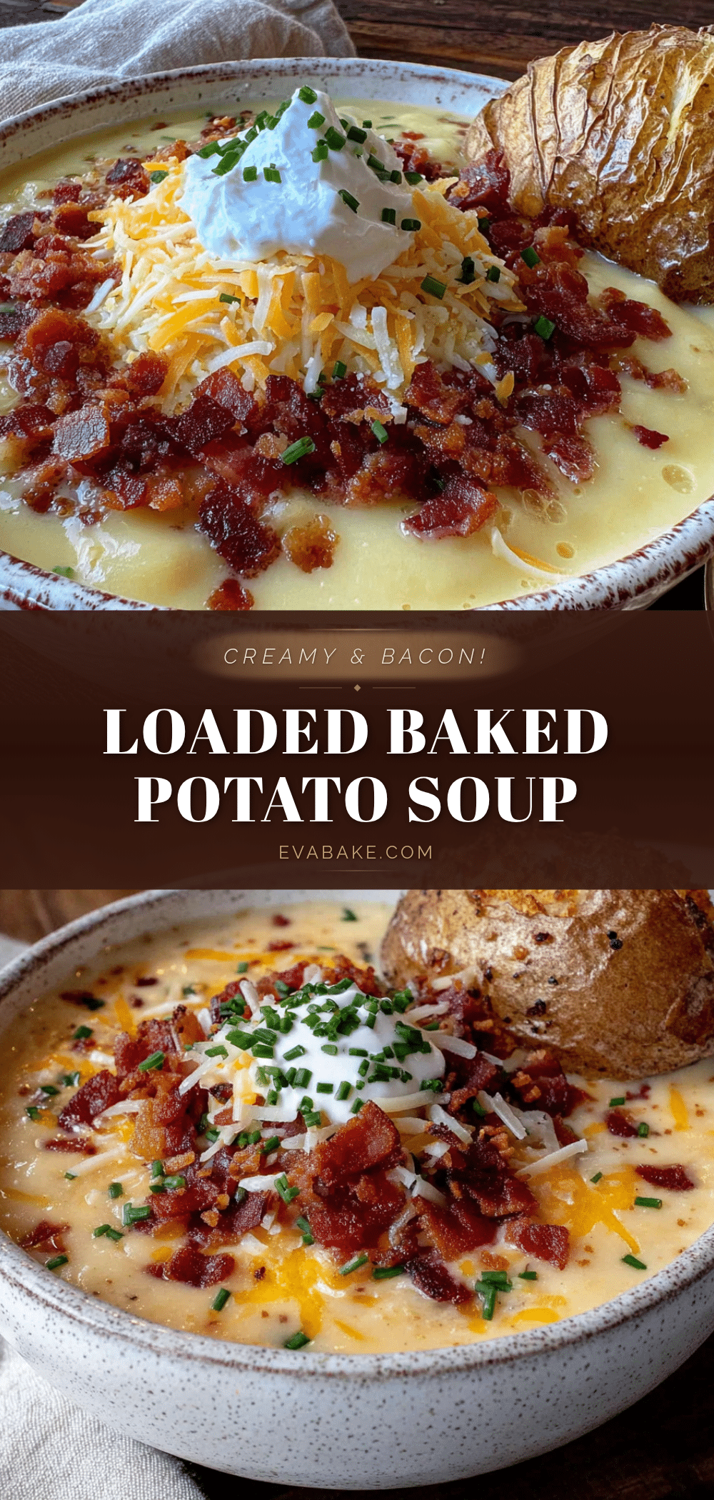 creamy loaded baked potato soup with bacon recipe