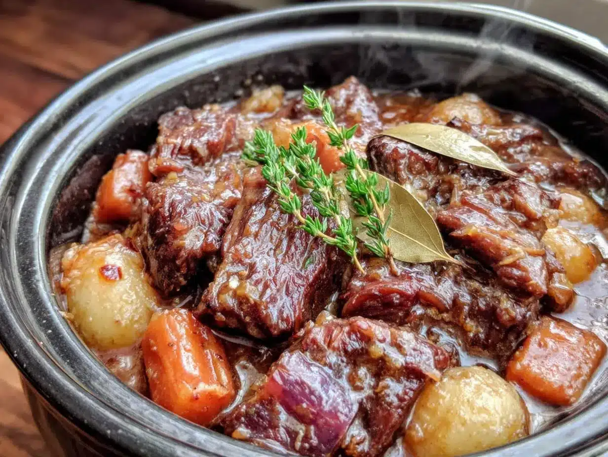 crockpot beef stew with root vegetables preparation steps