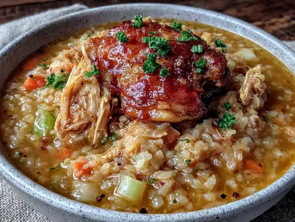 crockpot chicken and rice - featured image
