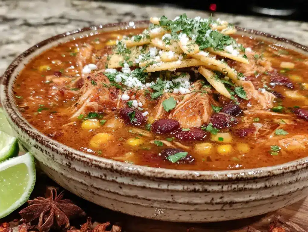crockpot chicken tortilla soup - featured image