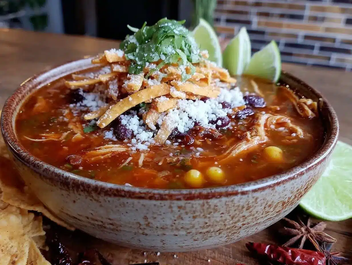 crockpot chicken tortilla soup preparation steps