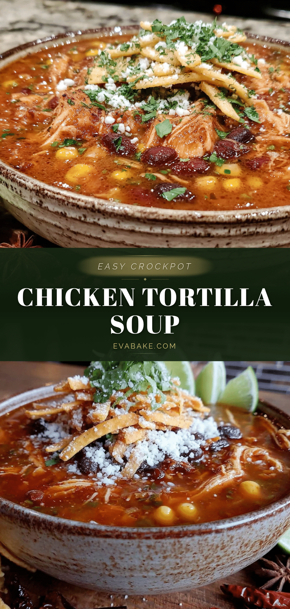 crockpot chicken tortilla soup recipe