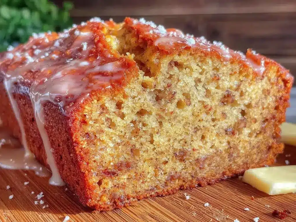 easy banana bread no mixer - featured image