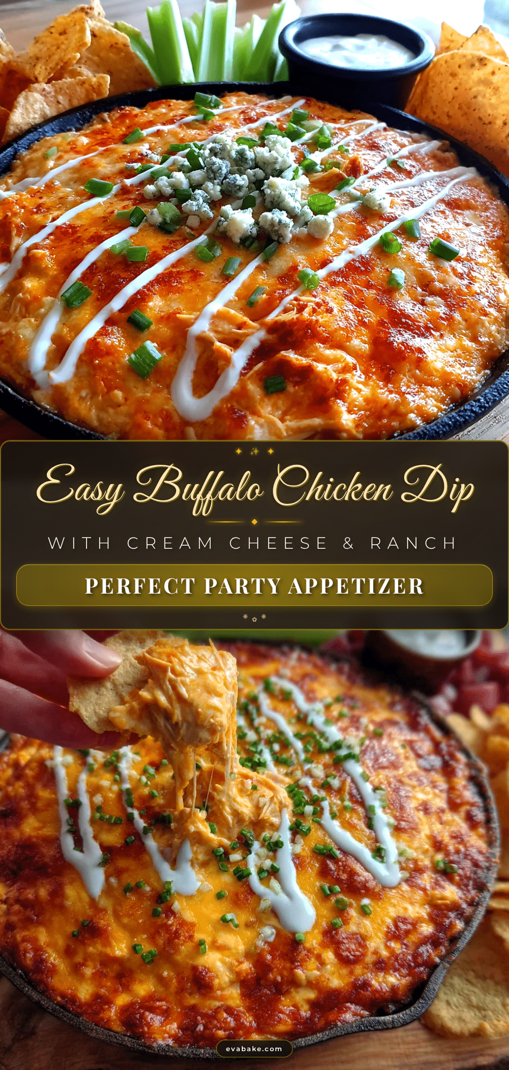 easy buffalo chicken dip recipe