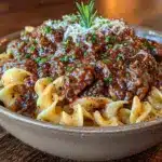 easy ground beef stroganoff - featured image