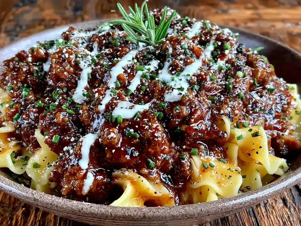 easy ground beef stroganoff preparation steps