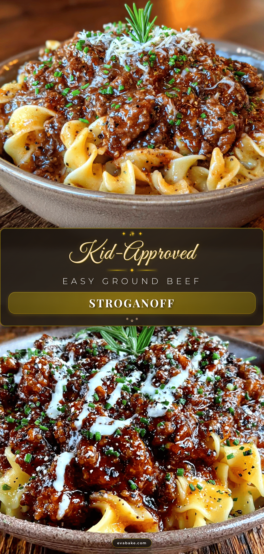 easy ground beef stroganoff recipe