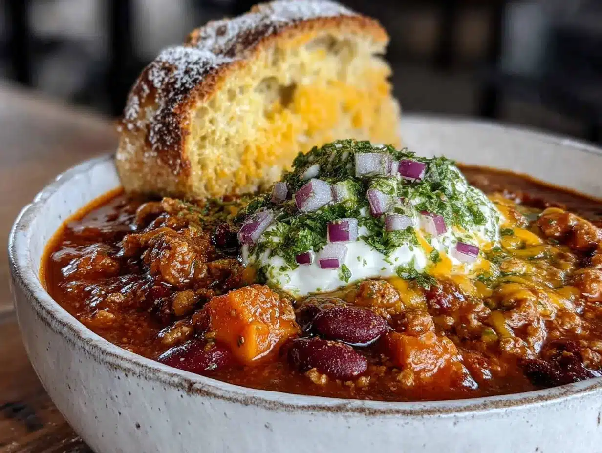 Easy Turkey Chili with Sweet Potato preparation steps