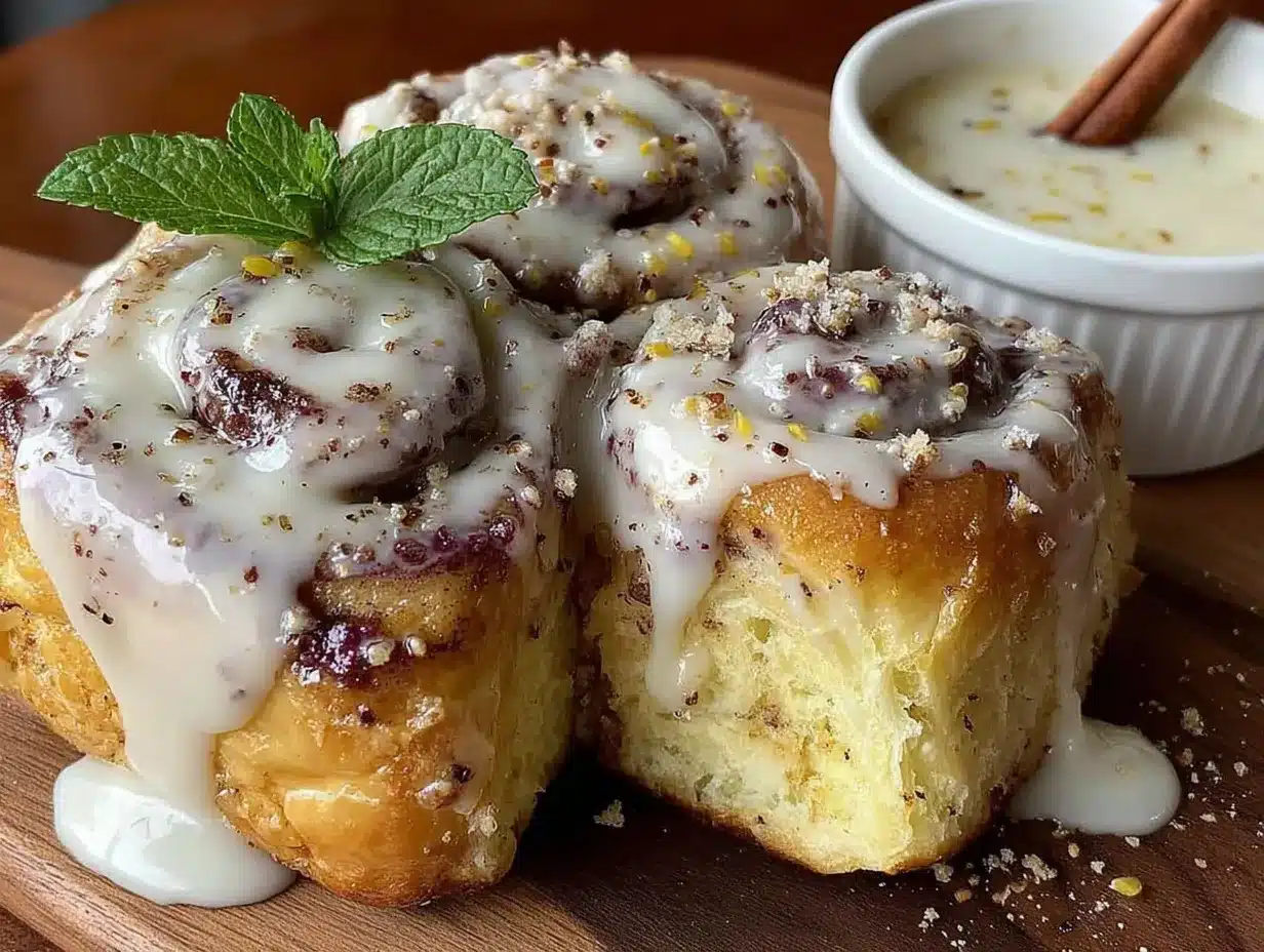egg nog cinnamon rolls preparation steps