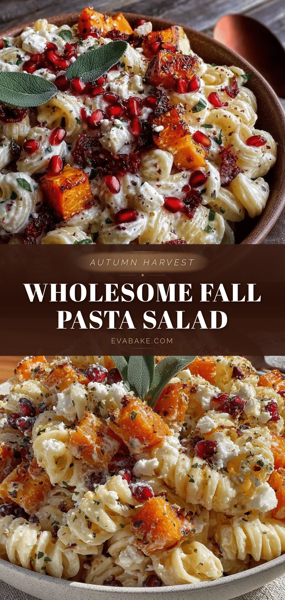 fall pasta salad with roasted butternut squash recipe