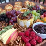 Friendsgiving charcuterie board with fall fruits - featured image