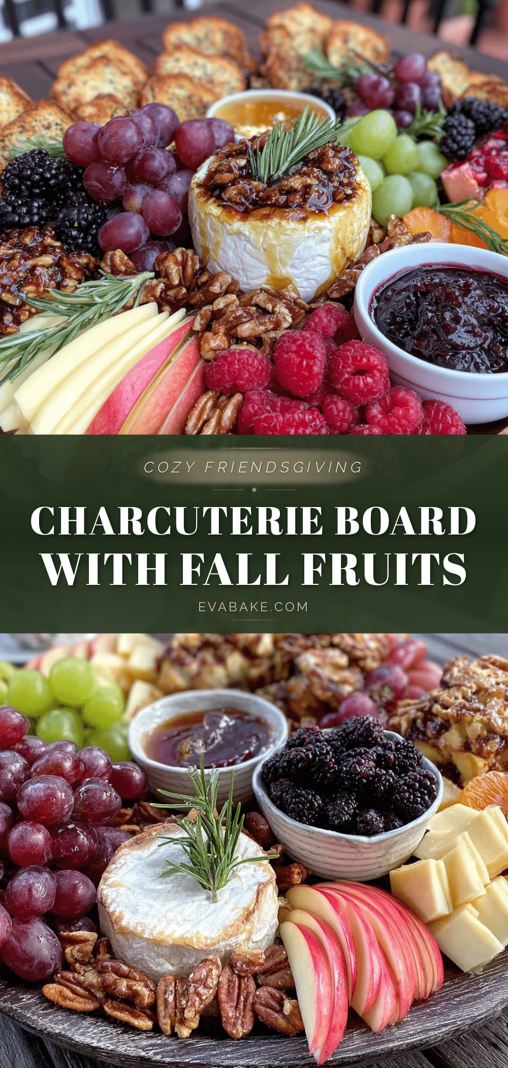 Friendsgiving charcuterie board with fall fruits recipe
