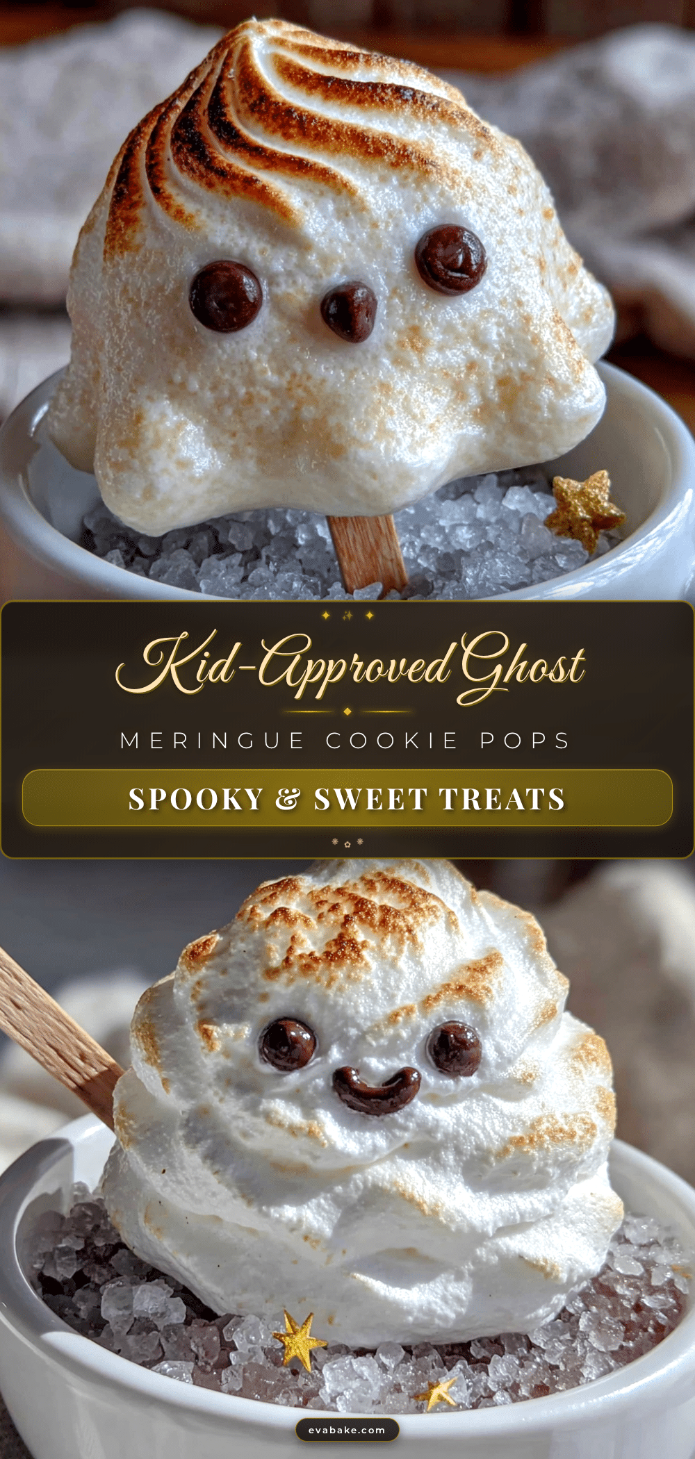 ghost meringue cookie pops recipe
