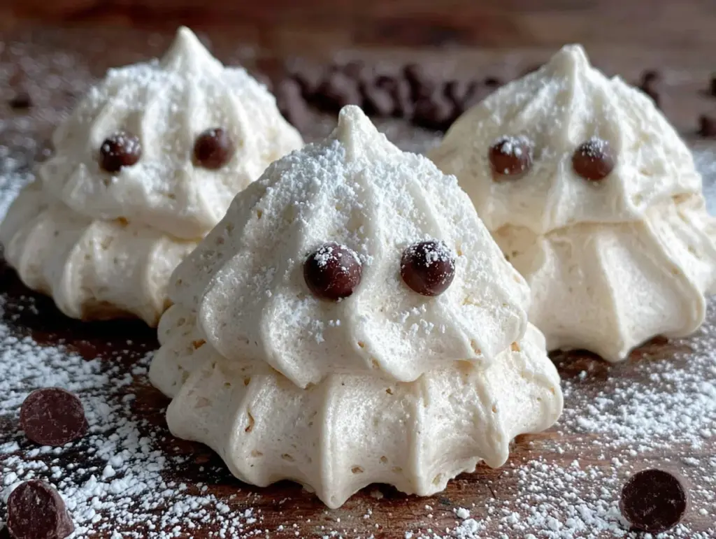 ghost meringue cookies - featured image