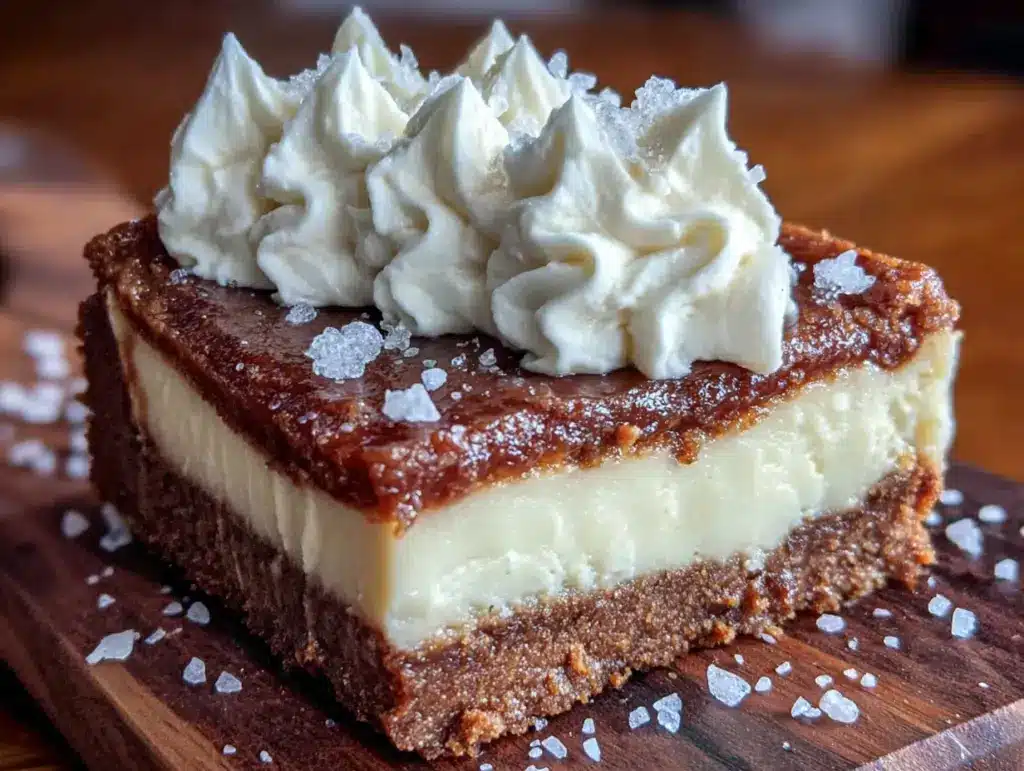 gingerbread cheesecake bars - featured image