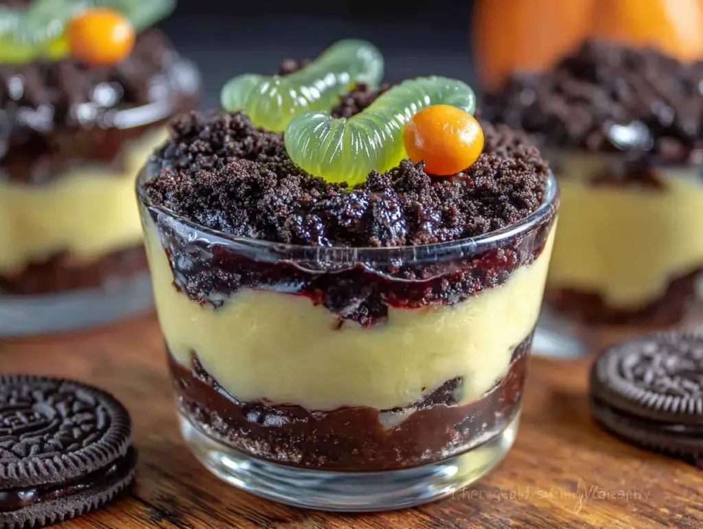 halloween dirt cups - featured image