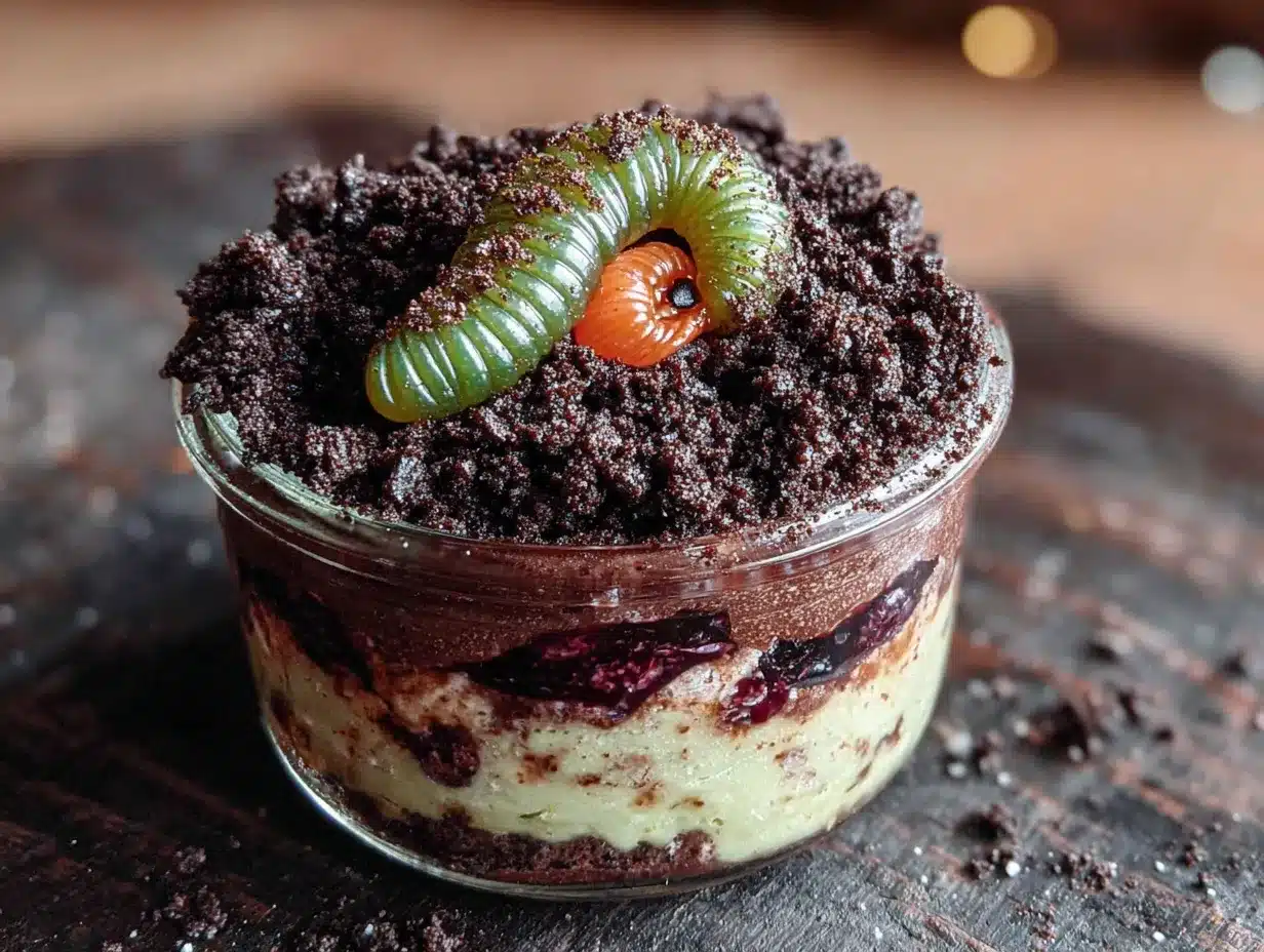 halloween dirt cups preparation steps