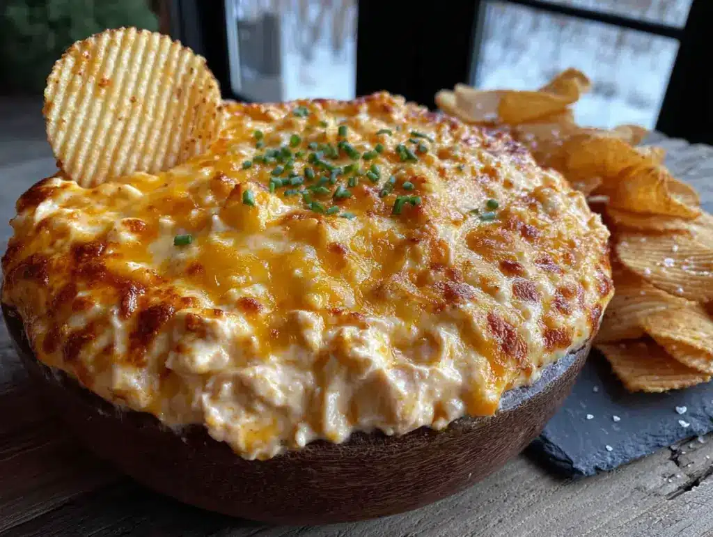 halloween slow cooker buffalo chicken dip - featured image