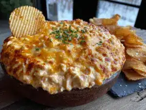 halloween slow cooker buffalo chicken dip - featured image