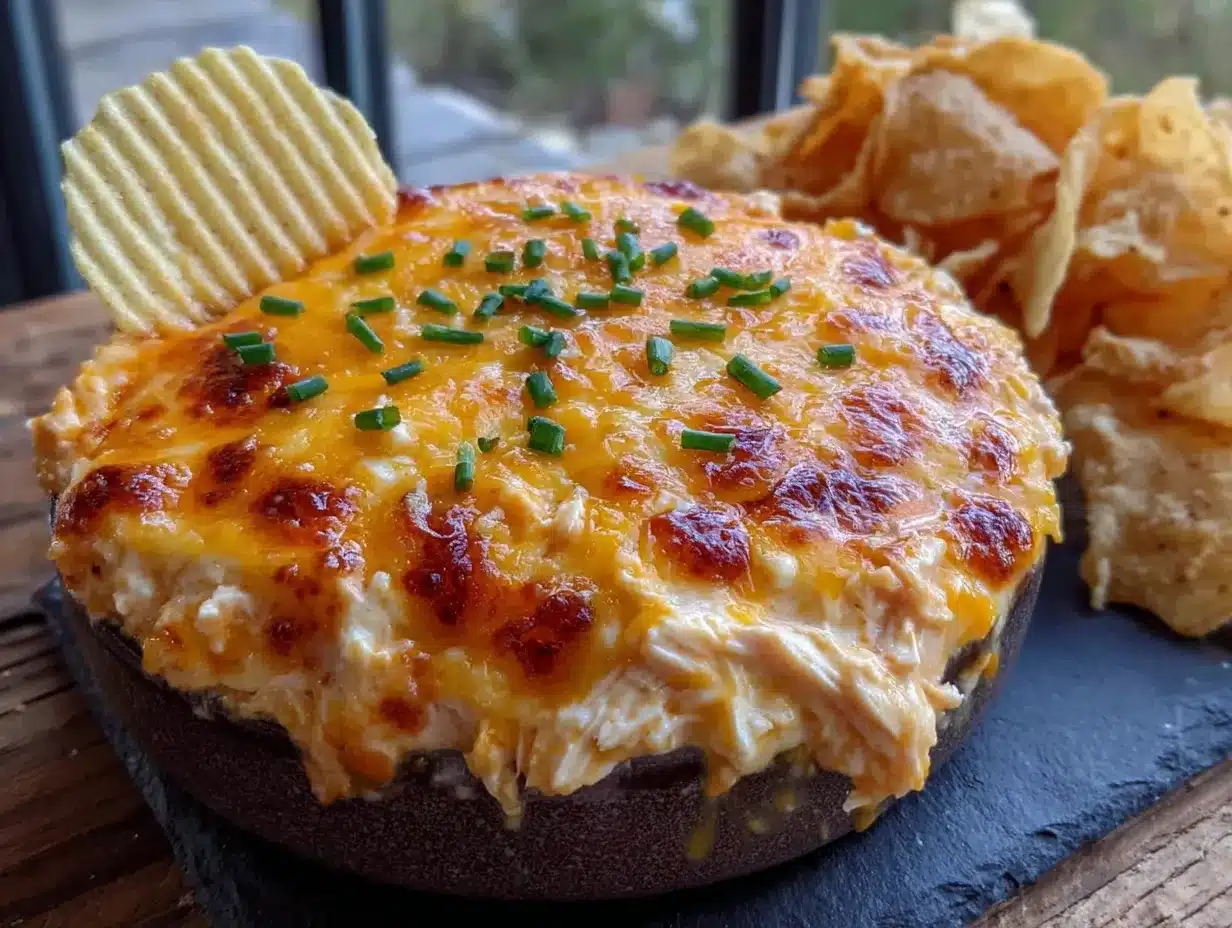 halloween slow cooker buffalo chicken dip preparation steps