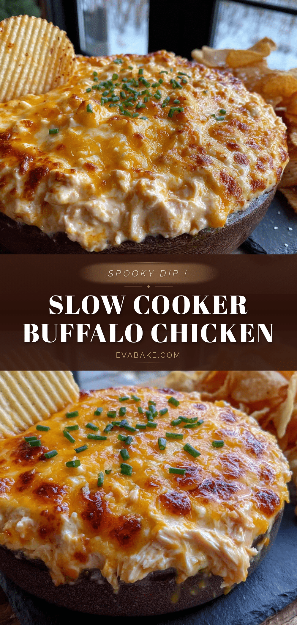 halloween slow cooker buffalo chicken dip recipe