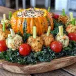 halloween veggie tray - featured image