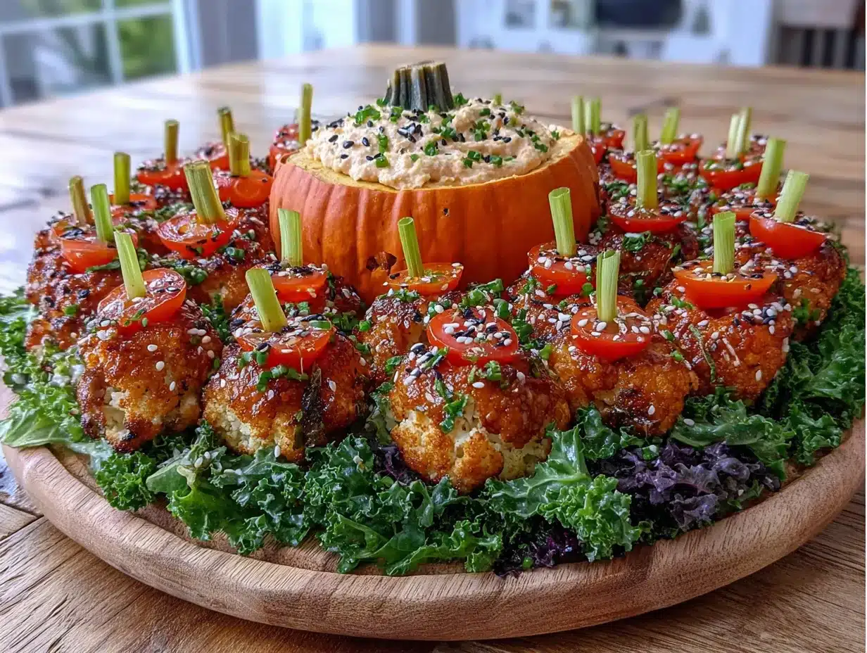 halloween veggie tray preparation steps